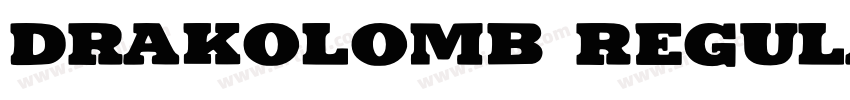 Drakolomb Regular字体转换